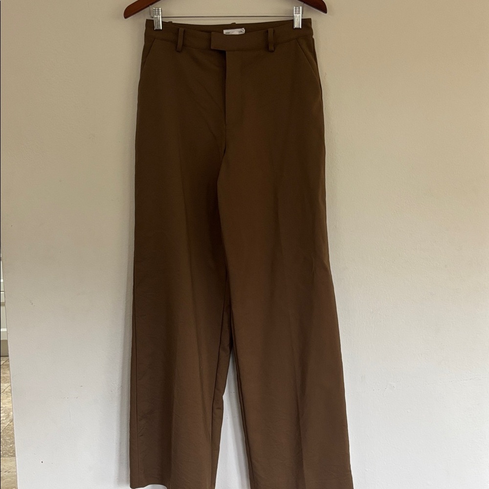 Good American Tan Trousers